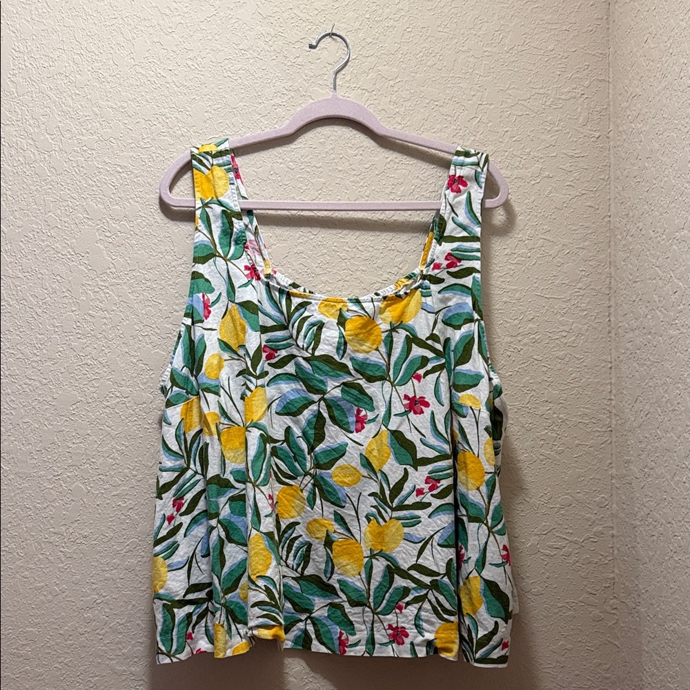 Ava & Viv Lemon Tank, 3X